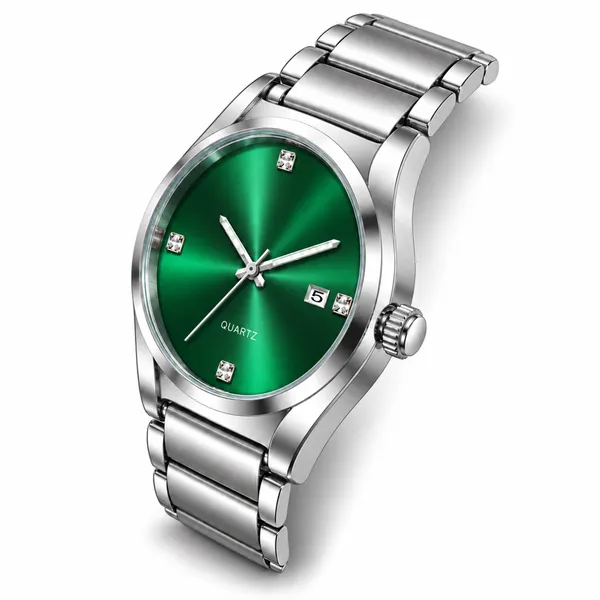 Stylish_Green_Dial_Men's_Analog_Watch_|_Date_Display_-_LR748