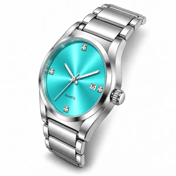 Stylish_Turquoise_Dial_Men's_Analog_Watch_|_Date_Display_-_LR750