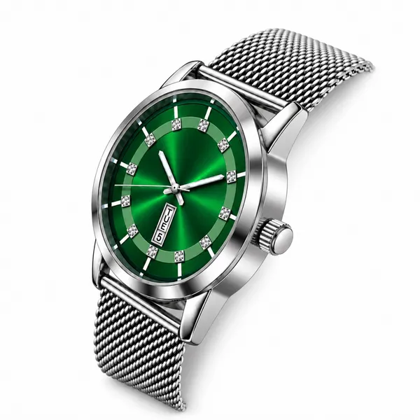Stylish_Green_Dial_Men's_Analog_Watch_|_Date_Display_-_LR753