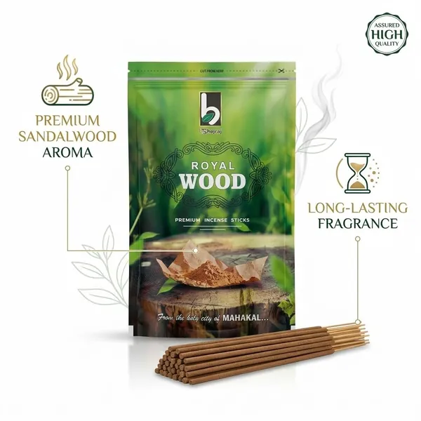 Bhojraj_Royal_Woods_Charcoal_Free_Incense_Sticks_120G_Pack_Of_5