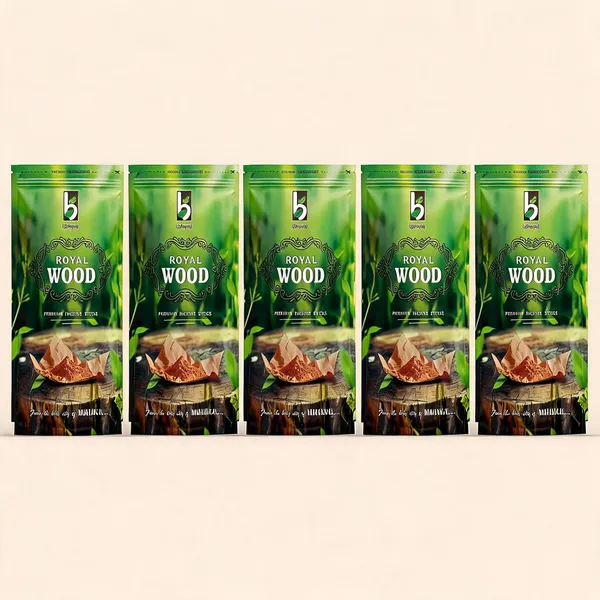 Bhojraj_Royal_Woods_Charcoal_Free_Incense_Sticks_120G_Pack_Of_5