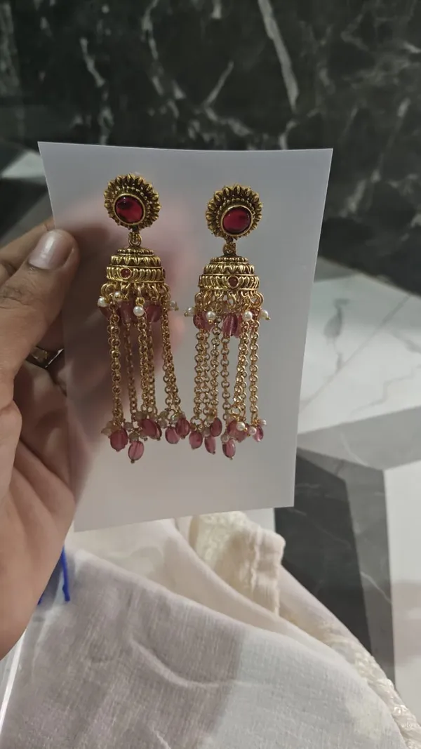 Gold_Tone_Red_Stone_Long_Jhumka_Earrings_for_Women