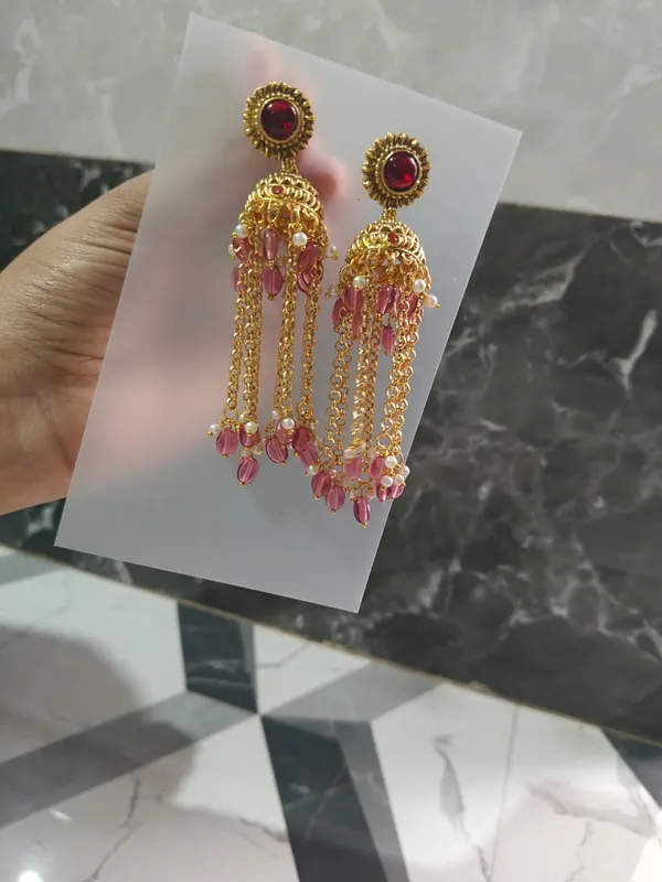 Gold_Tone_Red_Stone_Long_Jhumka_Earrings_for_Women