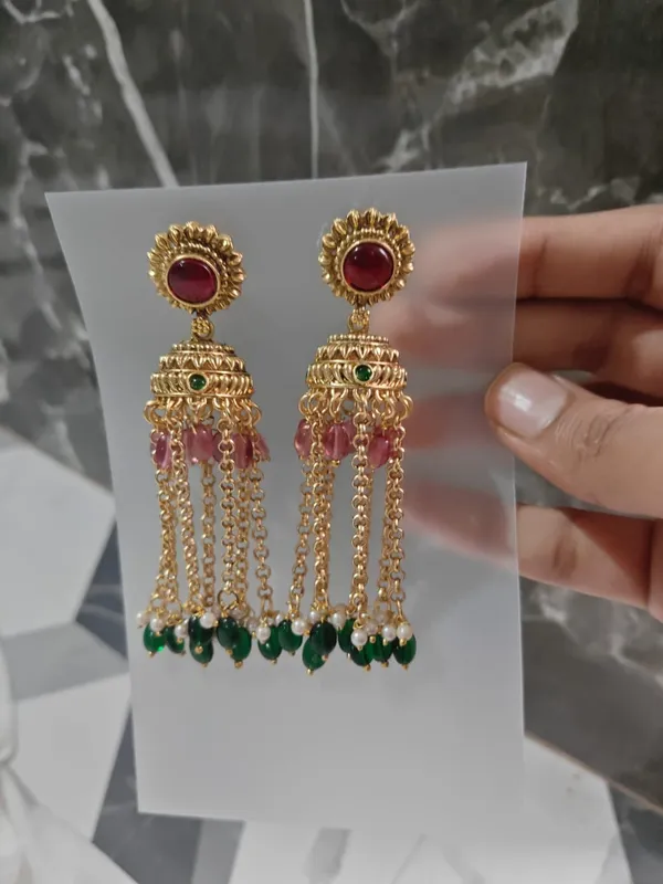 Gold_Tone_Stone_Studded_Chandelier_Earrings_for_Women