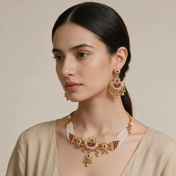 Gold_Ruby_Rani_Spelter_Alloy_Traditional_Pearl_Embellished_Bajubandh_Set_For_Women
