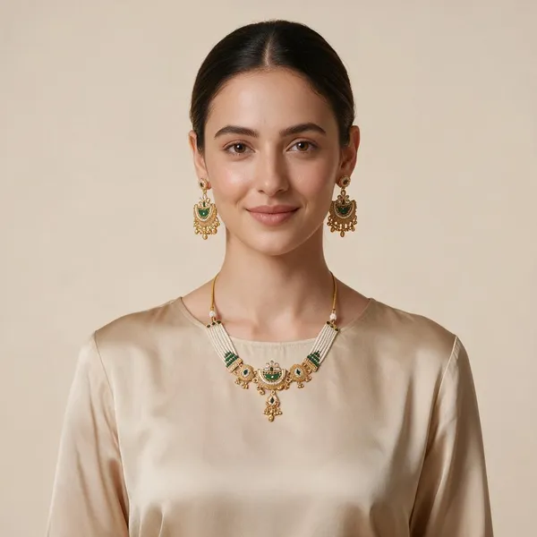 Multicolor_Spelter_Alloy_Traditional_Green_Stone_Bridal_Jewellery_Set_For_Women