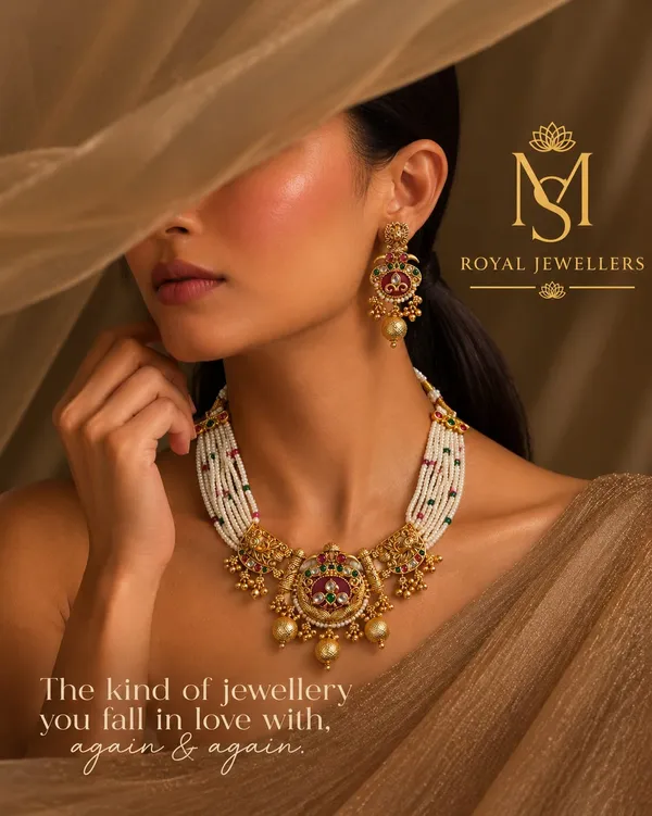 Gold_And_Ruby_Spelter_Alloy_Temple_Style_Stone_Necklace_And_Earrings_Set_For_Women