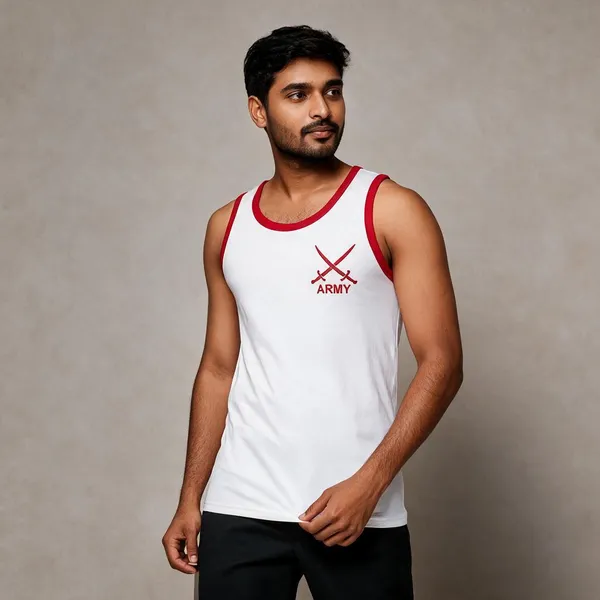White_Sleeveless_Army_Print_Vest_Pack_Of_2_for_Men