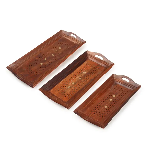 Wooden_Handcrafted_Serving_Tray_Set_Of_3