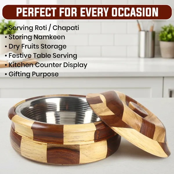 Wooden_Stainless_Steel_Roti_Serving_Bowl_With_Lid
