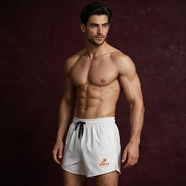 White_Drawstring_Sports_Shorts_for_Men_Pack_Of_2