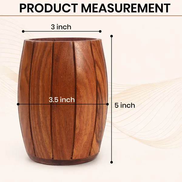 Handcrafted_Wooden_Barrel_Style_Pen_Stand