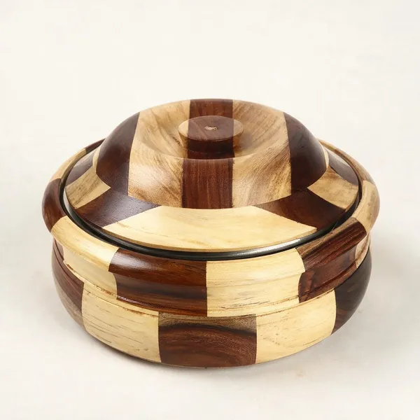 Wooden_Stainless_Steel_Roti_Serving_Bowl_With_Lid