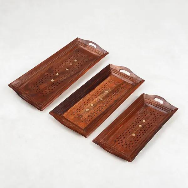 Wooden_Handcrafted_Serving_Tray_Set_Of_3