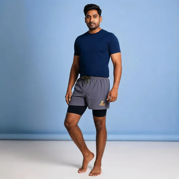 Grey_Elastic_Waist_Athletic_Shorts_for_Men_Pack_Of_2