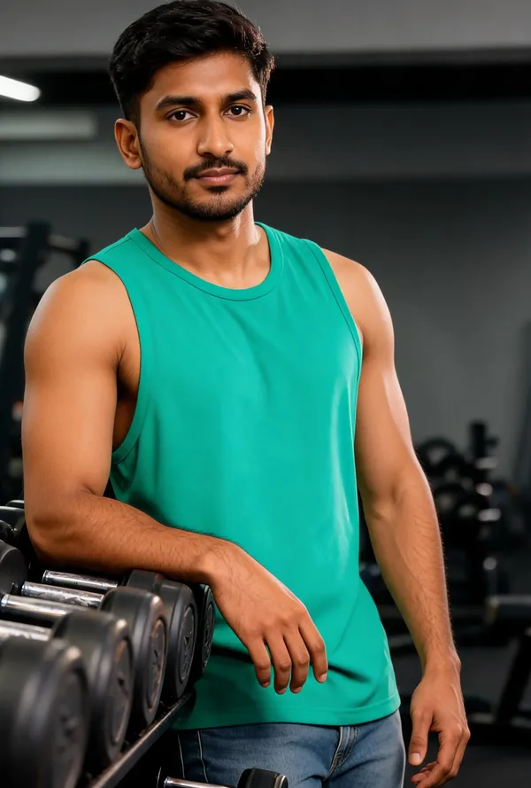 Green_Sleeveless_Tank_Top_for_Men