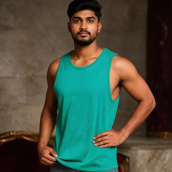 Green_Sleeveless_Tank_Top_for_Men