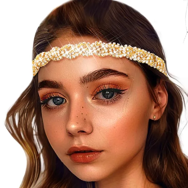 Gold_Tone_Beaded_Head_Chain_for_Women