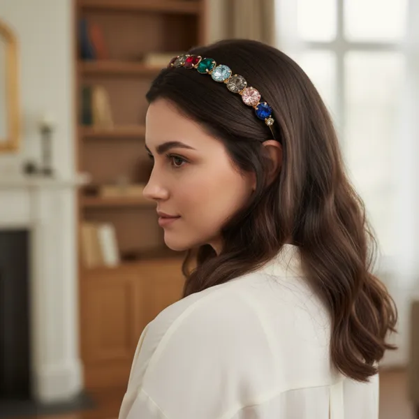 Gold_Tone_Multicolor_Embellished_Headband_for_Women