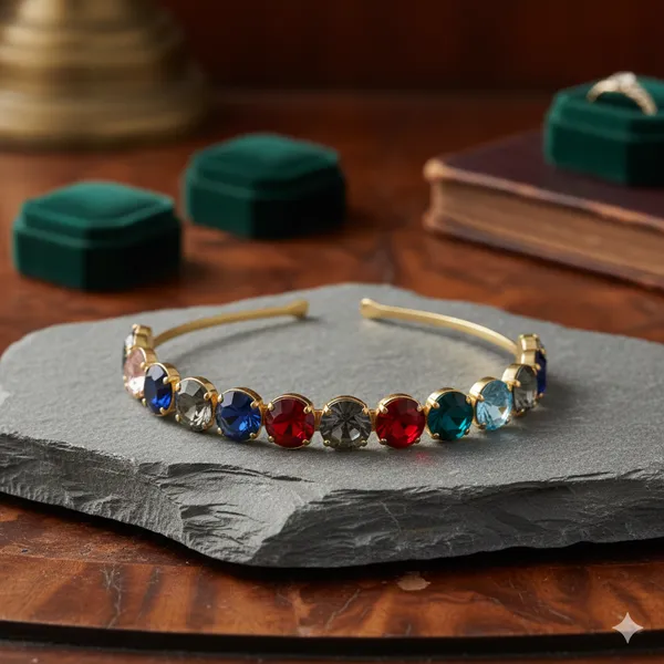 Gold_Tone_Multicolor_Embellished_Headband_for_Women