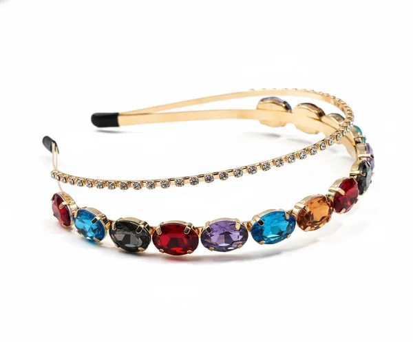 Gold_Multicolour_Stone_Studded_Hairband_for_Women