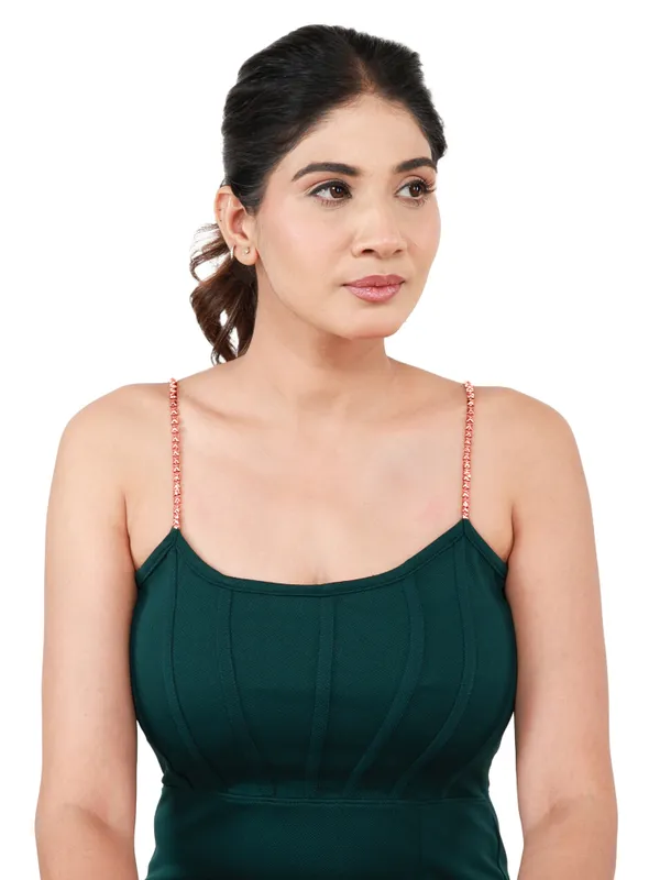 Deep_Green_Fitted_Camisole_For_Women