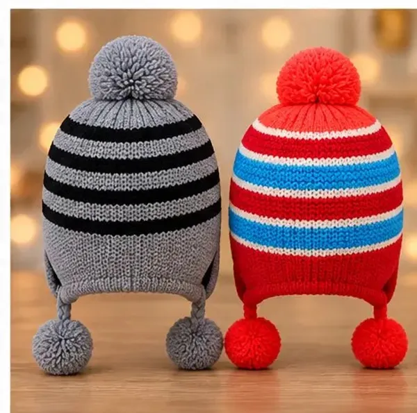 Multicolor_Knitted_Bear_Earflap_Winter_Cap_for_Babies