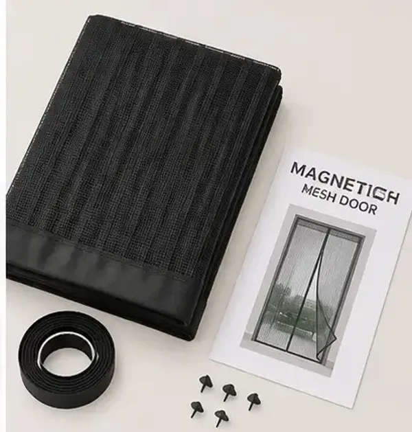Black_Magnetic_Mesh_Door_Curtain