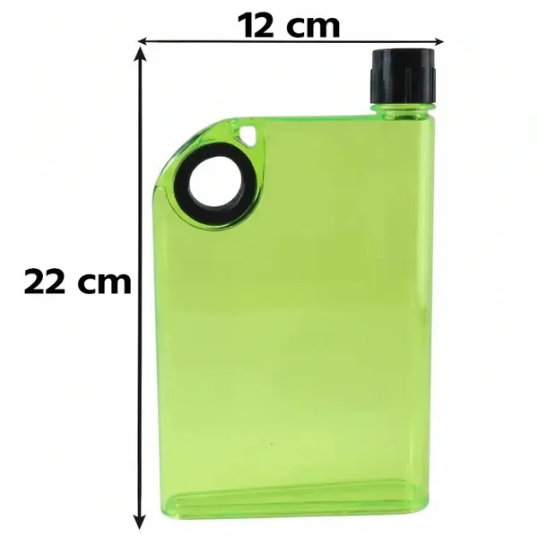 Green_Plastic_A5_Memo_Water_Bottle