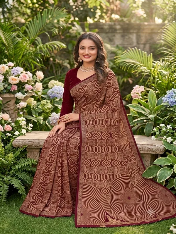 Brown_Printed_Ethnic_Saree_for_Women