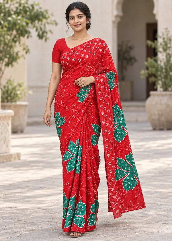 Red_Printed_Saree_for_Women