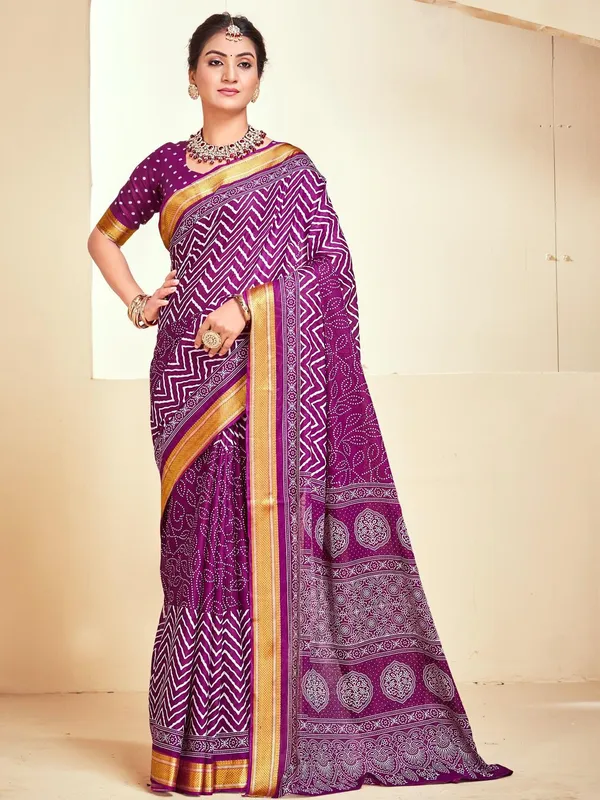 Purple_Printed_Saree_for_Women