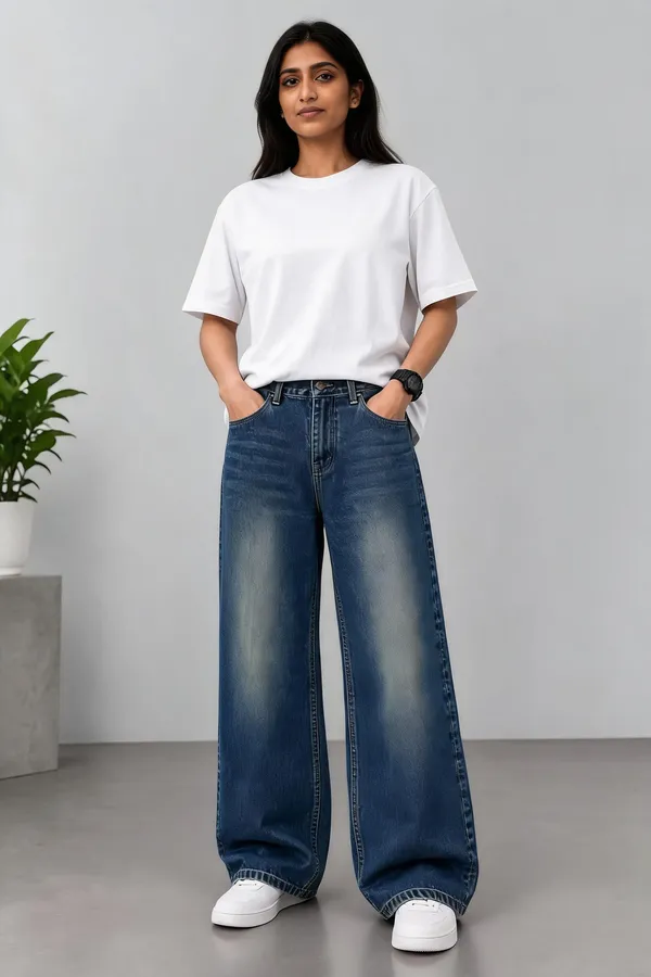 Blue_Denim_Wide_Leg_Jeans_For_Unisex