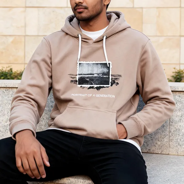 Beige_Cotton_Relaxed_Fit_Pullover_Hoodie_For_Unisex