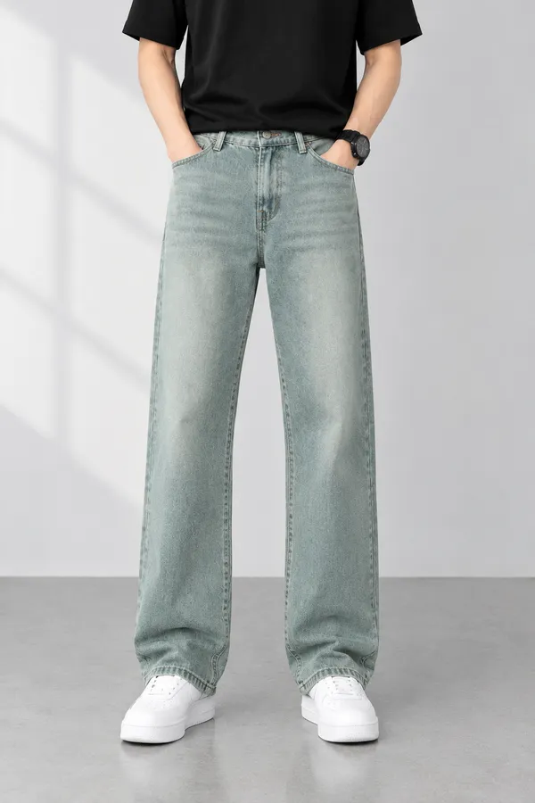 Light_Blue_Denim_Wide_Leg_Relaxed_Fit_Jeans_For_Men