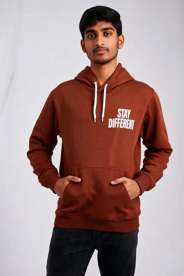 Brown_Cotton_Pullover_Hooded_Sweatshirt_For_Unisex