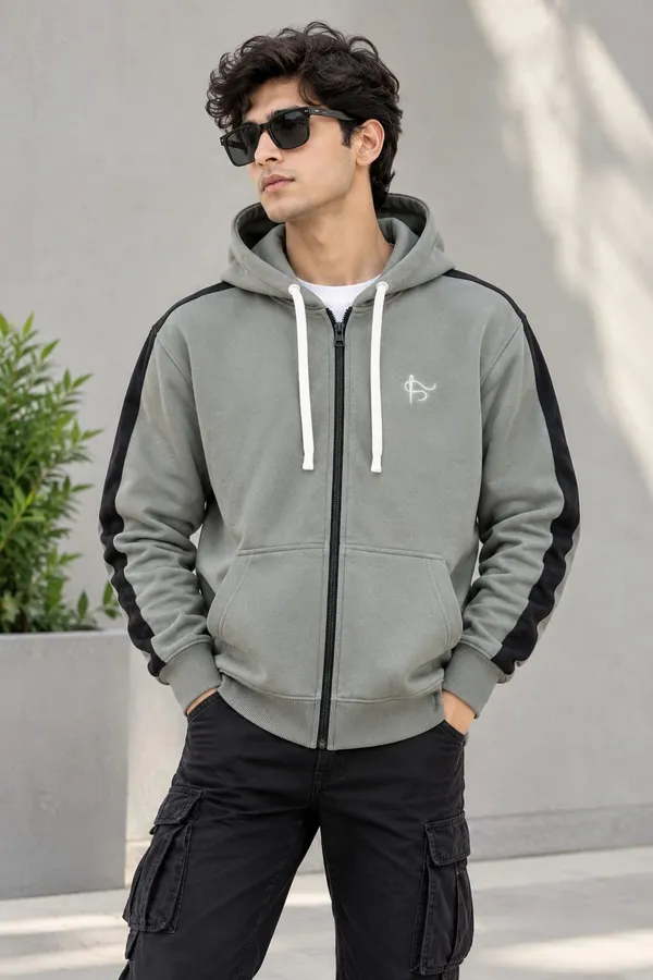 Grey_Cotton_Regular_Fit_Zipper_Hoodie_For_Unisex