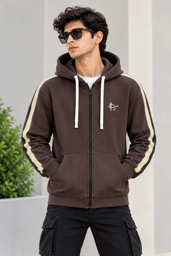 Brown_Cotton_Regular_Fit_Zipper_Hoodie_For_Unisex