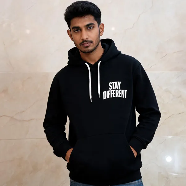 Black_Cotton_Hooded_Sweatshirt_For_Unisex