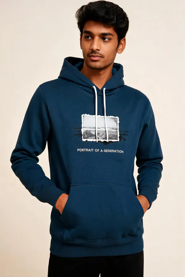Navy_Blue_Cotton_Graphic_Pullover_Hoodie_For_Unisex