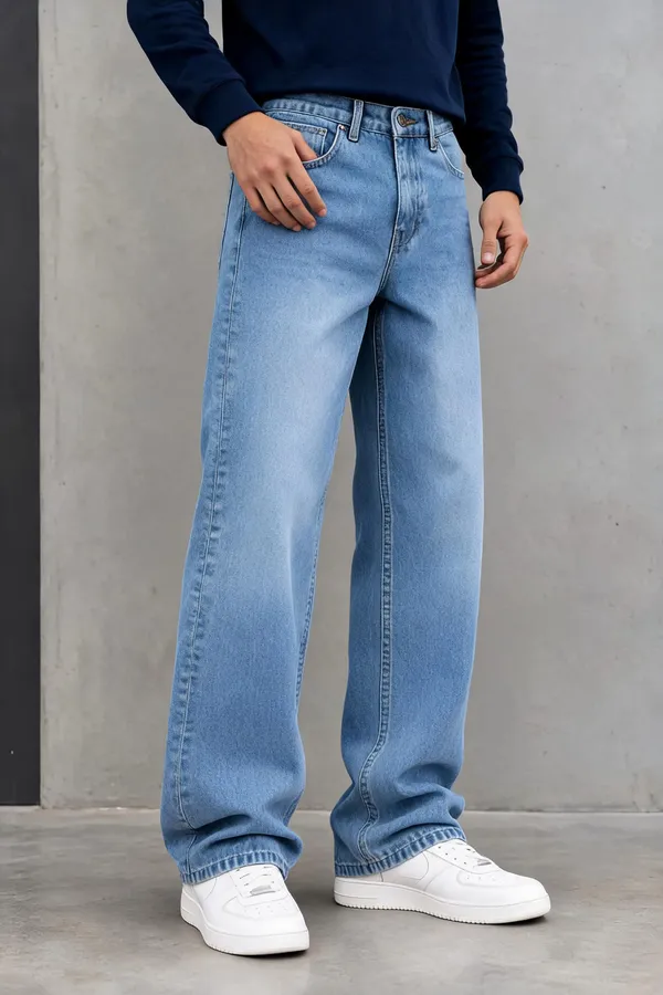 Light_Blue_Denim_Relaxed_Fit_Jeans_For_Men