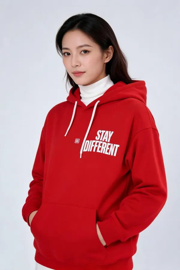 Red_Cotton_Relaxed_Fit_Pullover_Hoodie_For_Unisex