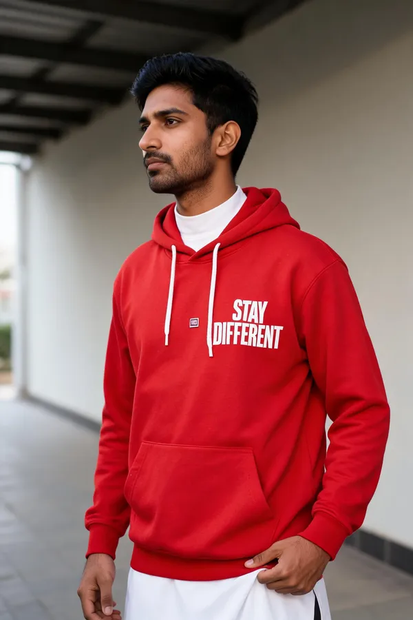 Red_Cotton_Relaxed_Fit_Pullover_Hoodie_For_Unisex