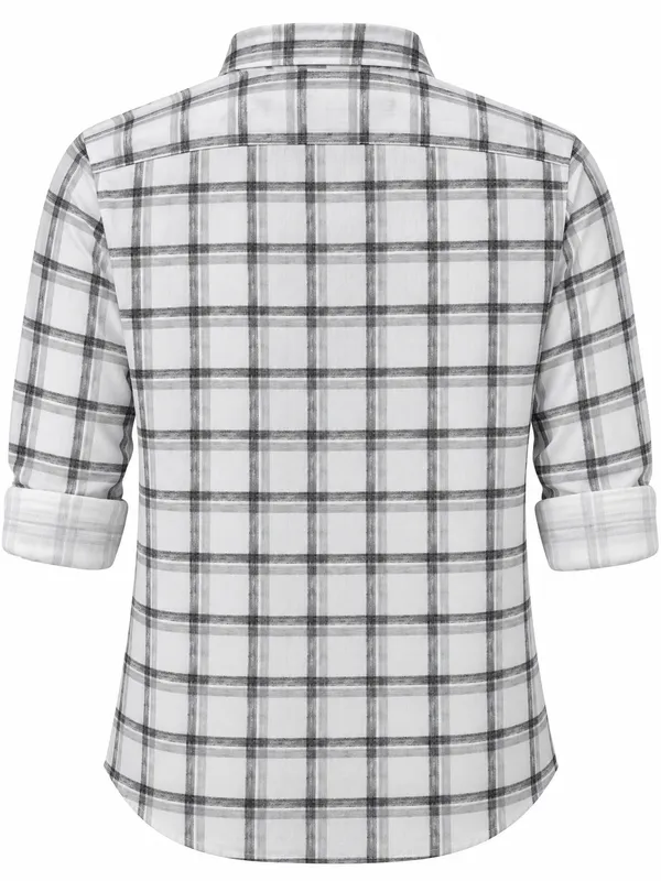White_Checkered_Casual_Shirt_For_Men