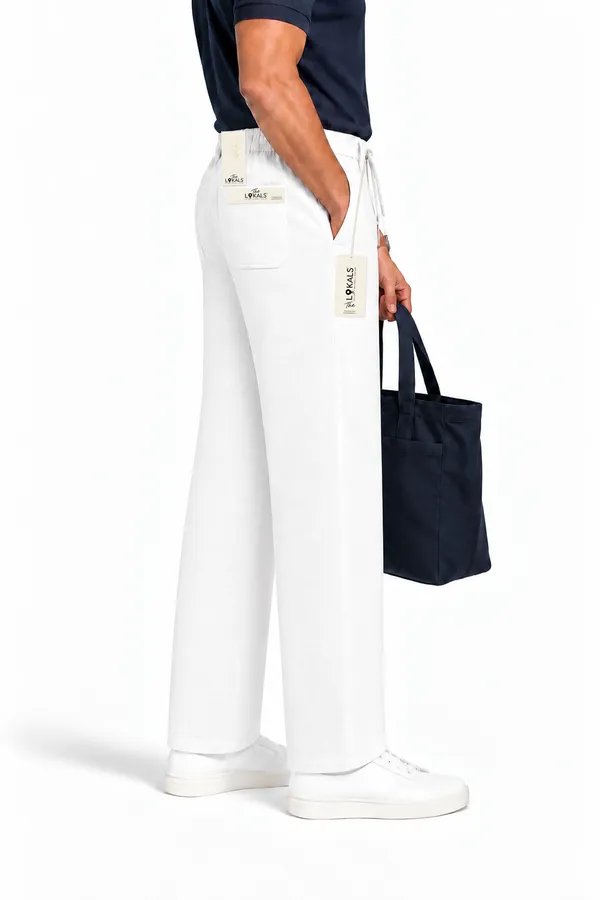 White_Straight_Fit_Trousers_For_Men