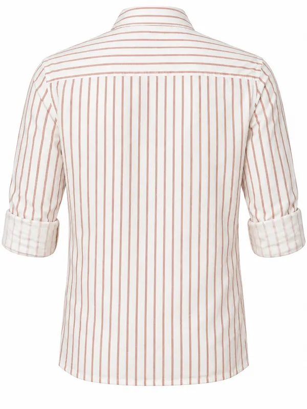 White_Striped_Regular_Fit_Shirt_For_Men