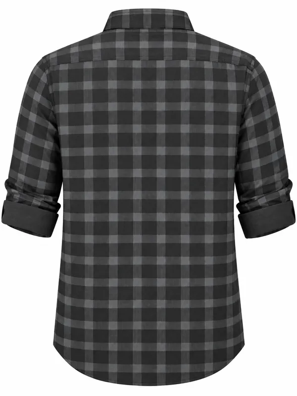 Black_Checked_Casual_Shirt_For_Men