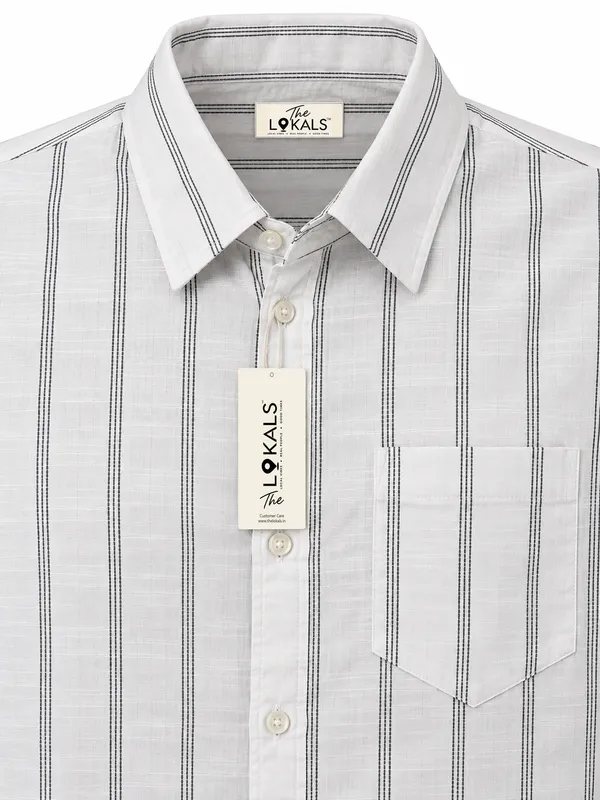 White_Striped_Casual_Shirt_For_Men