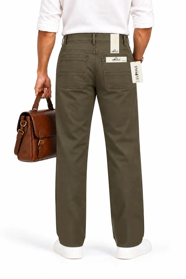 Olive_Straight_Fit_Trousers_For_Men