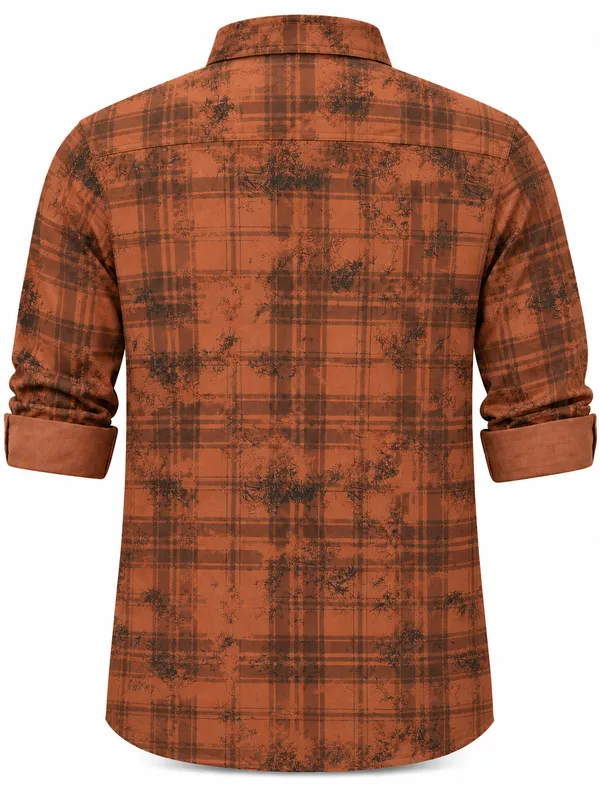 Brown_Cotton_Printed_Regular_Fit_Shirt_For_Men
